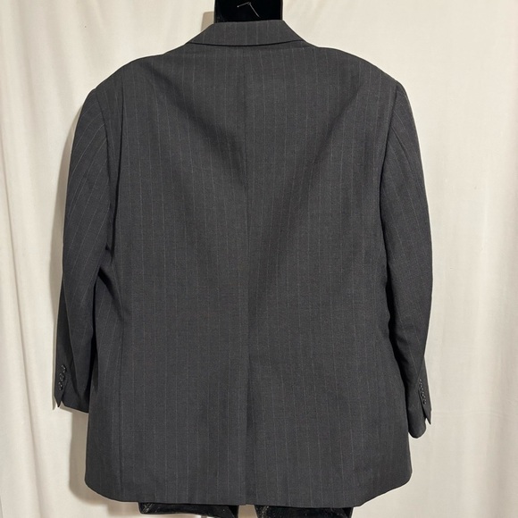 Vintage Palm Beach Lined Men’s Blazer Dark Gray Tuxedo Jacket no size available - Picture 4 of 11